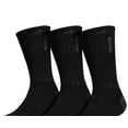 thumbnail image 2 of Adidas Mens Classic Cushioned Crew Socks 3 Pair Black Onyx Grey Large, 2 of 3