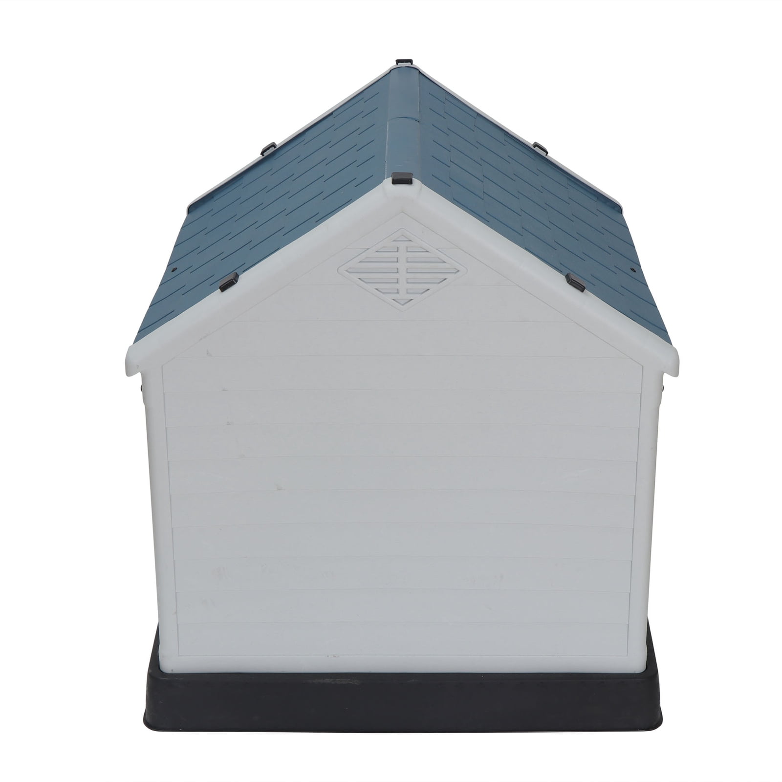 Favory Large Plastic Dog House Outdoor Indoor Doghouse Puppy Shelter Water Unaffected Easy Assembly Sturdy Dog Kennel with Air Vents and Elevated Floor