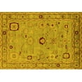thumbnail image 1 of Ahgly Company Machine Washable Indoor Rectangle Oriental Yellow Traditional Area Rugs, 6' x 9', 1 of 4
