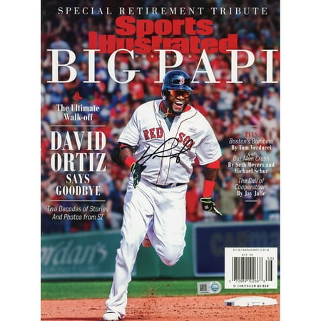 1980 Sports Illustrated Magazine - David Ortiz Boston Red Sox Fanatics Authentic Autographed Ultimate Walk Off Retirement Sports Illustrated Magazine - No Size