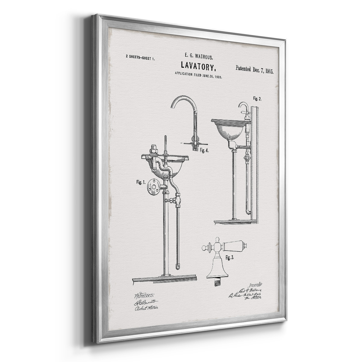 Vintage Sink II Premium Classic Framed Print - Ready to Hang