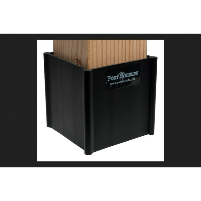Escudo Post Shields Inc., negro, 10 x 10 cm