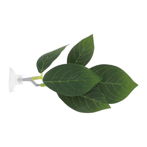 Unique Bargains Betta Fish Bed Betta Leaf Bed Plastic Betta Hammock Betta Hammock Pad with Suction Cup Green