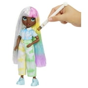 Rainbow High Watercolor & Create Fashion DIY Tie-Dye Doll, Green Eyes, Ages 4+