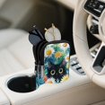 thumbnail image 3 of SEANATIVE Dual Compartment Eyeglasses Case Zipper Sunglasses Pouch Shockproof Lightweight Travel Eyewear Organizer Portable Glasses Pouch for Work Vacation Trips, Cute Cat Daisy, 3 of 7