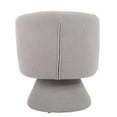thumbnail image 6 of PORKISS 360° Swivel Chair, Modern Accent Chair Velvet Upholstered Reading Comfy Round Single Leisure Sofa Chair with Metal Swivel Ring for Living Room Bedroom Sunroom, Purple, 6 of 8