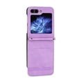 thumbnail image 6 of For Samsung Galaxy Z Flip 5 Case Card Holder,Women Man RFID Blocking PU Leather Flip Cover Wrist Strap Credit Card Holder Slots,Shockproof,Phone Case for Samsung Galaxy Z Flip 5,Purple, 6 of 8
