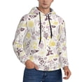 thumbnail image 2 of Uemuo Lavender Flowers Pattern Men's Hoodie - Casual Pullover Hoodie with Kangaroo Pocket, Stylish Hooded Sweatshirt for Everyday Wear-XX-Large, 2 of 7