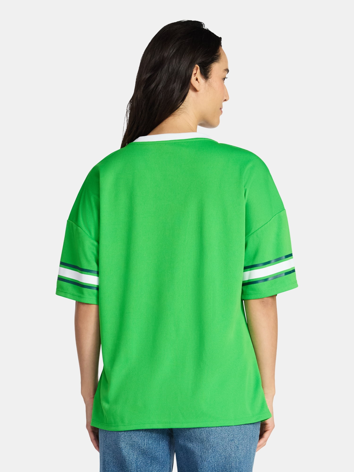 Saint Patrick's Day Women's Shenanigans Jersey with Short Sleeves from Holiday Time, Sizes XXS-XXL