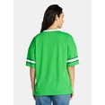 thumbnail image 3 of Saint Patrick's Day Women's Shenanigans Jersey with Short Sleeves from Holiday Time, Sizes XXS-XXL, 3 of 5