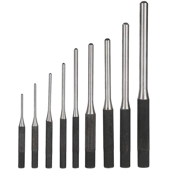 Juego de punzones de acero duradero profesional de 9 piezas, herramienta manual de ingeniería mecánica 1/16-5/16 brillar Electrónica