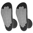 thumbnail image 2 of Diabetic Socks Unisex - Men's and Women Non Skid Hospital Loose Fitting Design, Physician Approved Slipper Socks With Gripper Bottoms - 9 Pack - Gripper socks (Black Skid 3, 10-13), 2 of 5