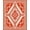 Red, Pattern 4, variant on ODIKA 2x3 Machine Washable Non-Slip Area Rug, Sunburst Lotus Flower Chakra Radial Symmetry High Traffic Rug, Brown, 707949