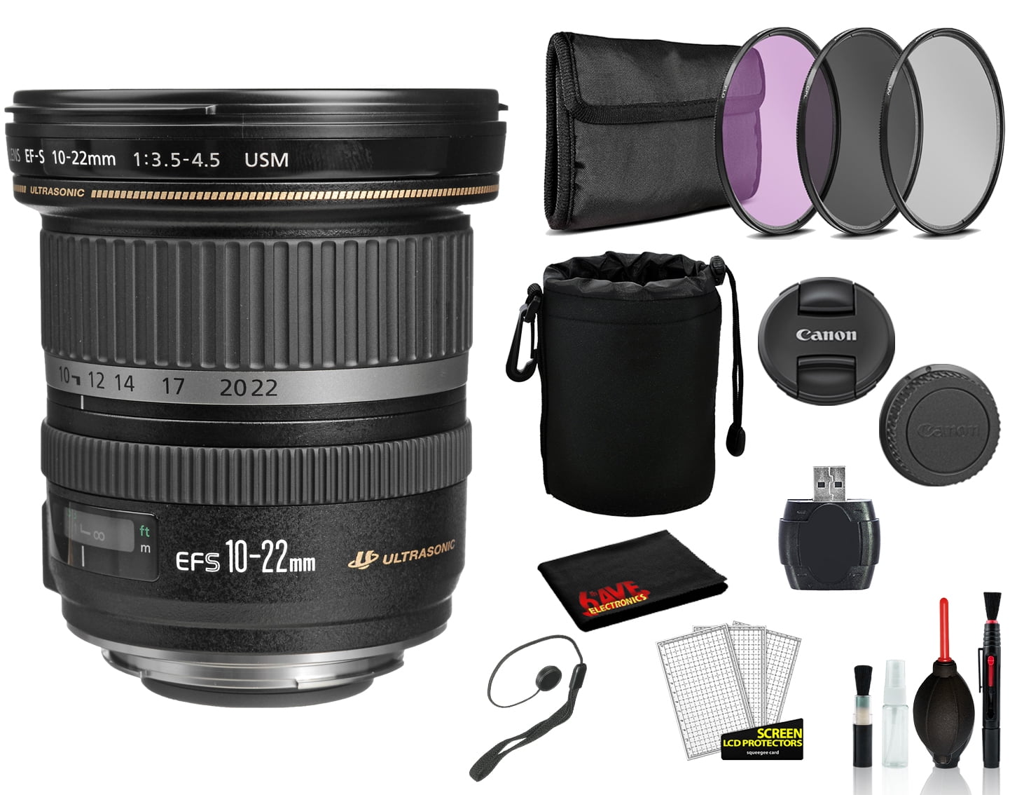 Canon Ef S 10 22mm F 3 5 4 5 Usm Lens With Bundle Package Deal Kit Walmart Com Walmart Com Canon Ef S 10 22mm F 3 5 4 5 Usm Lens With Bundle Package Deal Kit Walmart Com Walmart Com