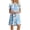 Floral Light Blue, variant on PPYOUNG Women's Summer Casual T-shirt Dresses Short Sleeve Boho Beach Dress
