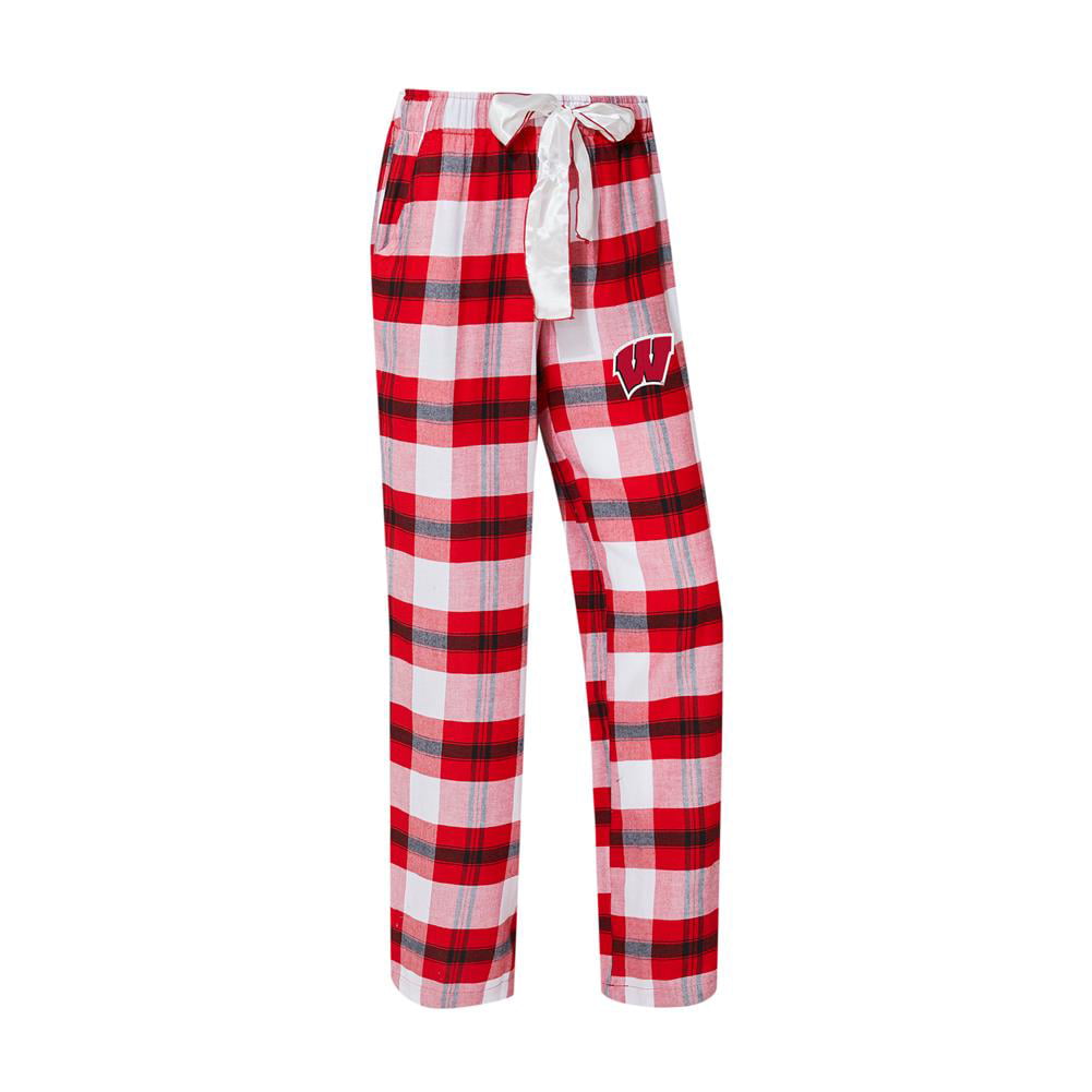 NCAA Wisconsin Badgers Mens Scatter Pattern Pajama Pants 