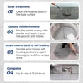 thumbnail image 3 of Epoxy Colored Sand Floor Paint, Self Leveling Epoxy Floor Paint, High Gloss Marble Effect Coating for Concrete, Indoor and Outdoor, Waterproof, Non-Slip (5 KG, Blue), 3 of 4