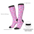 thumbnail image 6 of Fotbe Donuts print Women's Men's Novelty Crew Socks Cotton Socks Knee High Socks for Walking,Running,Nurses,Pregnancy, 6 of 8