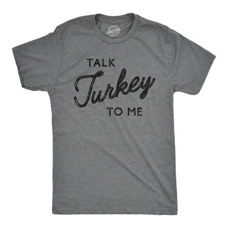 Mens Talk Turkey To Me Tshirt Funny Thanksgiving Dinner