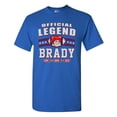 thumbnail image 1 of Official Legend Brady Football DT Adult T-Shirt Tee, 1 of 2