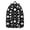 Baseballs Stars Black, variant on Softballs and Bats Black Pattern Backpack for School, Cute School Bag with Adjustable Shoulder Straps and Padded Back, 15.7"x11.8"x5.5"