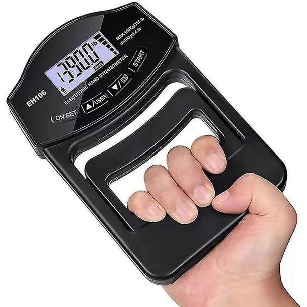 1 Uds nuevo probador de fuerza de agarre, 396lbs/180kg dinamómetro de mano Digital medidor de fuerza de agarre pantalla Lcd Usb
