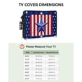 thumbnail image 2 of Outdoor Tv Cover 50 To 55 Inch, USA Flag 4th of July Stars Blue Red Stripe Retro Farmhouse Waterproof And Weatherproof Tv Covers Tv Display Protectors For Outside Flat Screen Tv 75x45x4.5In, 2 of 6