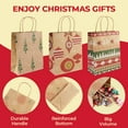 thumbnail image 4 of 20 PCS Christmas Gift Bags Christmas Kraft Gift Bags Holiday Paper Goody Gift,Goodie Bags for Holiday Decor, 4 of 7