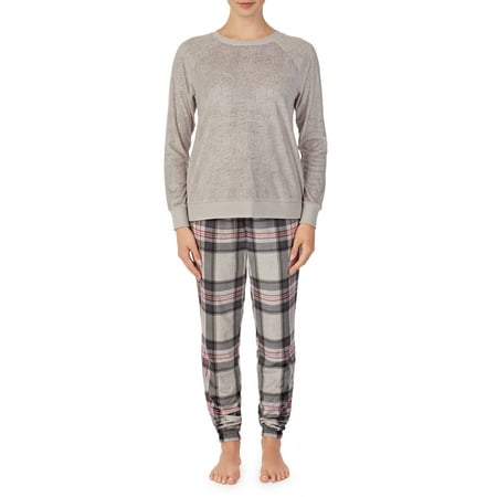 

Secret Treasures Women s and Women s Plus 2-piece Stretch Knit Velour Top and Jogger Set