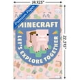 thumbnail image 3 of Minecraft - Let's Explore Together Wall Poster with Push Pins, 14.725" x 22.375", 3 of 5