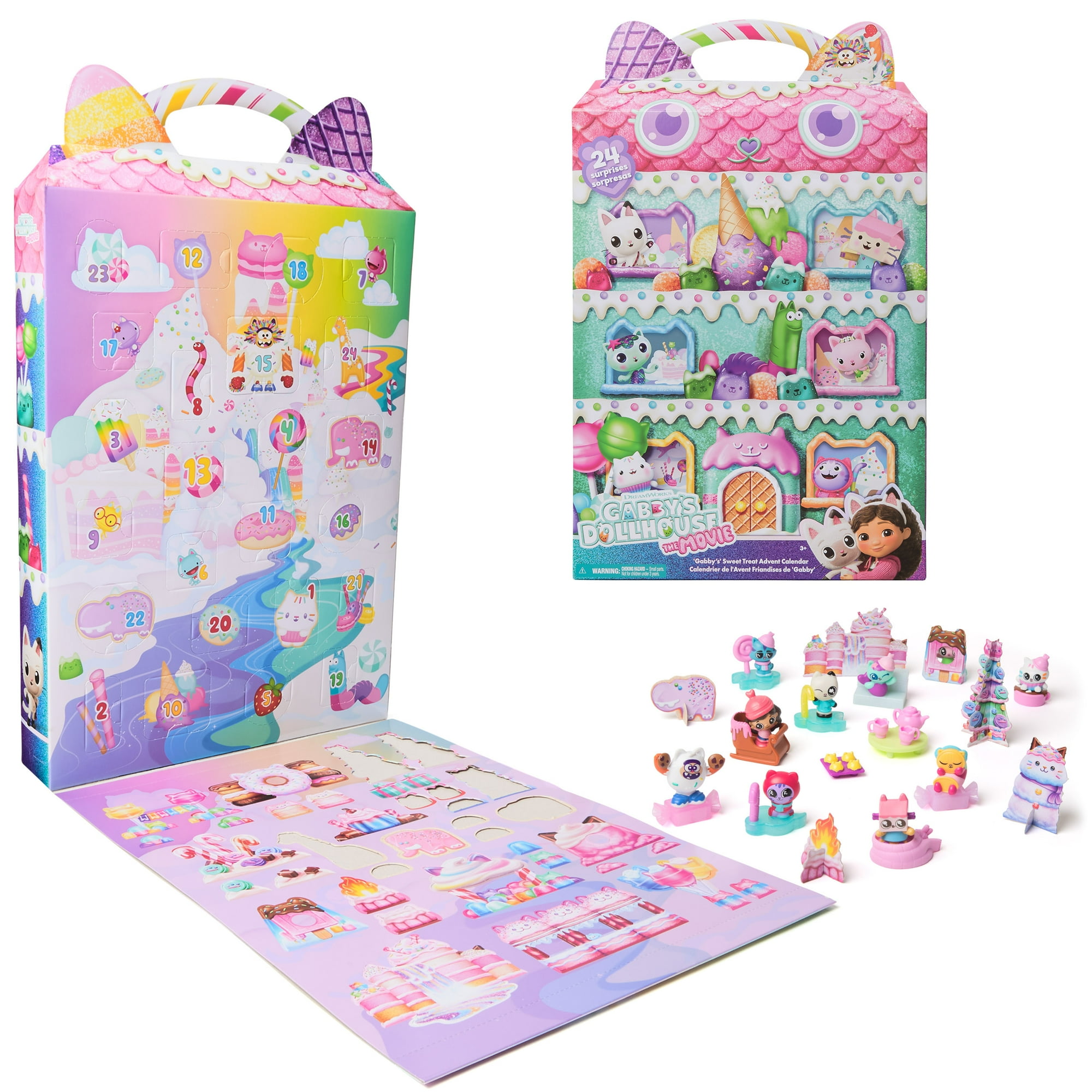 Gabby's Dollhouse: The Movie, Sweet Treat Advent Calendar, with 24