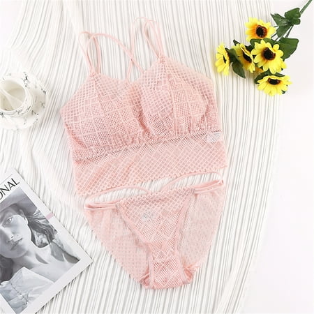 USSUMA 2024 2024 Lingerie for Women  Womens Lady Sexy-Lace Briefs Low Waist Knickers Thongs Panties Underwear on Clearance Back to Campus flyer Pink Free Size