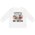 thumbnail image 3 of Inktastic Promoted to Big Sister with Flowers Girls Long Sleeve Toddler T-Shirt, 3 of 5