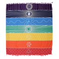 thumbnail image 3 of Dry Polyester Beach Towel with Colorful Mandala Print for Beach, Yoga, Picnic, Travel, Camping, and Wall Decoration, 3 of 3