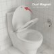 thumbnail image 1 of Round toilet seat - no wiggle, easy to install, blanca, 1 of 7