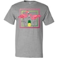 thumbnail image 3 of Inktastic Flamingos And Pineapple T-Shirt, 3 of 5