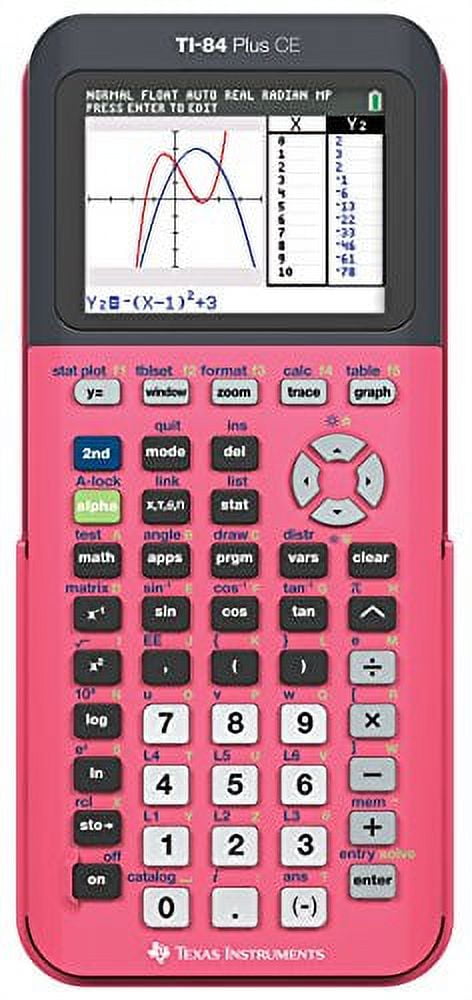 (3 pack) Texas Instruments TI-84 Plus CE Graphing Calculator, Coral (Metallic), 7.5 inch