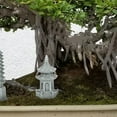 thumbnail image 6 of 2 Pcs Pavilion Statue Miniature Sandstone Japanese Lantern Pagoda, 6 of 6