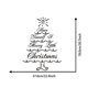 thumbnail image 2 of Premium Removable Wall Quote Decal Black Tree Shape For Christmas Festival 78X57CM Easy To Apply 1Set, 2 of 2