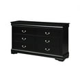 thumbnail image 1 of ACME Commode 6 Tiroirs Louis Philippine en Noir, 1 of 6
