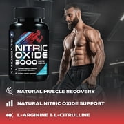 Extra Strength Nitric Oxide Booster - 3X Strength L-Arginine AKG & Citrulline Malate - Men & Women Premium Pre Workout Nitric Booster - Natural Energy & Muscle Support, Bottled in USA - 120 Capsules