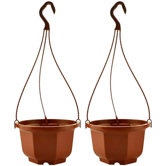 2pcs Outdoor Hanging Planter Hanging Flower Pots Plastic Chlorophytum