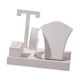 thumbnail image 5 of Expositor de joyas, soporte para pulseras, organizador de pendientes con barra en T, expositor de collares Blanco, 5 of 9