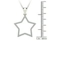 thumbnail image 5 of aaXia 10K White Gold 1/6ct. TDW Diamond Star Pendant Necklace (H-I, I1-I2), 5 of 5