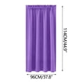 thumbnail image 3 of Paquete de 2 Cortinas de Seda Lisas con Aislamiento Térmico y Ahorro de Energía Opacas yMorado MNFD, 3 of 6