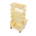 thumbnail image 2 of Movable Book Rack Large Capacity 5 Layer Thickened Rollers Multifunctional Bookshelf For Bedroom Living Room, 2 of 8