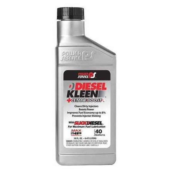 Power Service 03016-09 Diesel Fuel Additive, Amber, 16 Oz., G5573219