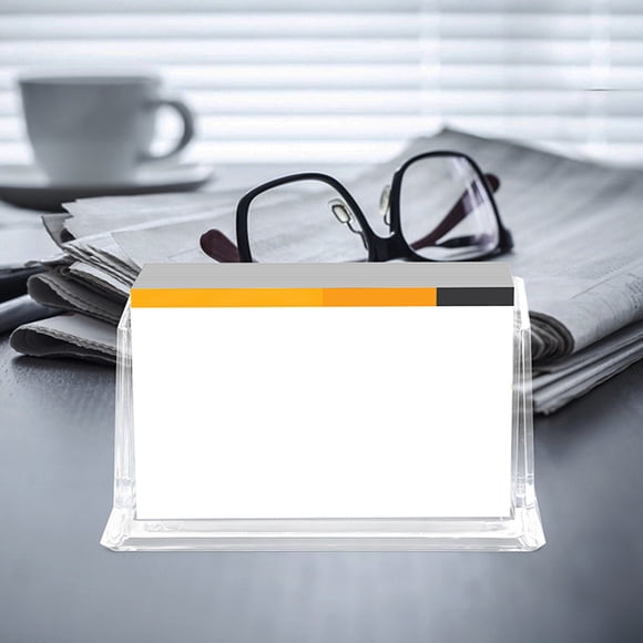 HEANUJJ 2Ud Organizador De Tarjetas De Negocios Transparente Para Oficina Elegante Y Práctico