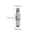 thumbnail image 2 of Conector de aviación Uxcell GX12 2 pines 12 mm plata macho hembra conector de panel de acoplamiento 5 paquetes, 3 pines, 2 of 7