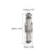 thumbnail image 2 of Conector de aviación Uxcell GX12 2 pines 12 mm plata macho hembra conector de panel de acoplamiento 5 paquetes, 3 pines, 2 of 7